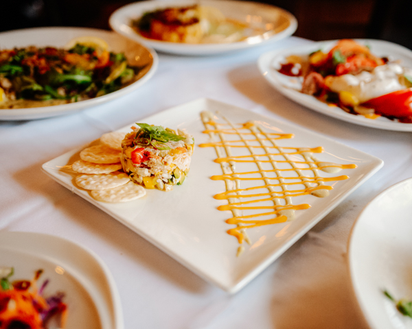 Crab, Lobster, and Avocado Parfait