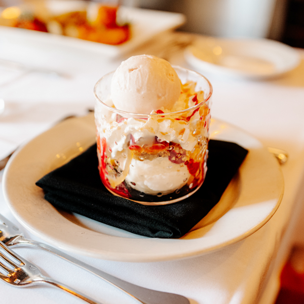 Peach Melba Sundae